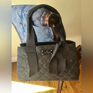 Kate Spade Black Quilted Spring Tote Bag & Dust Bag